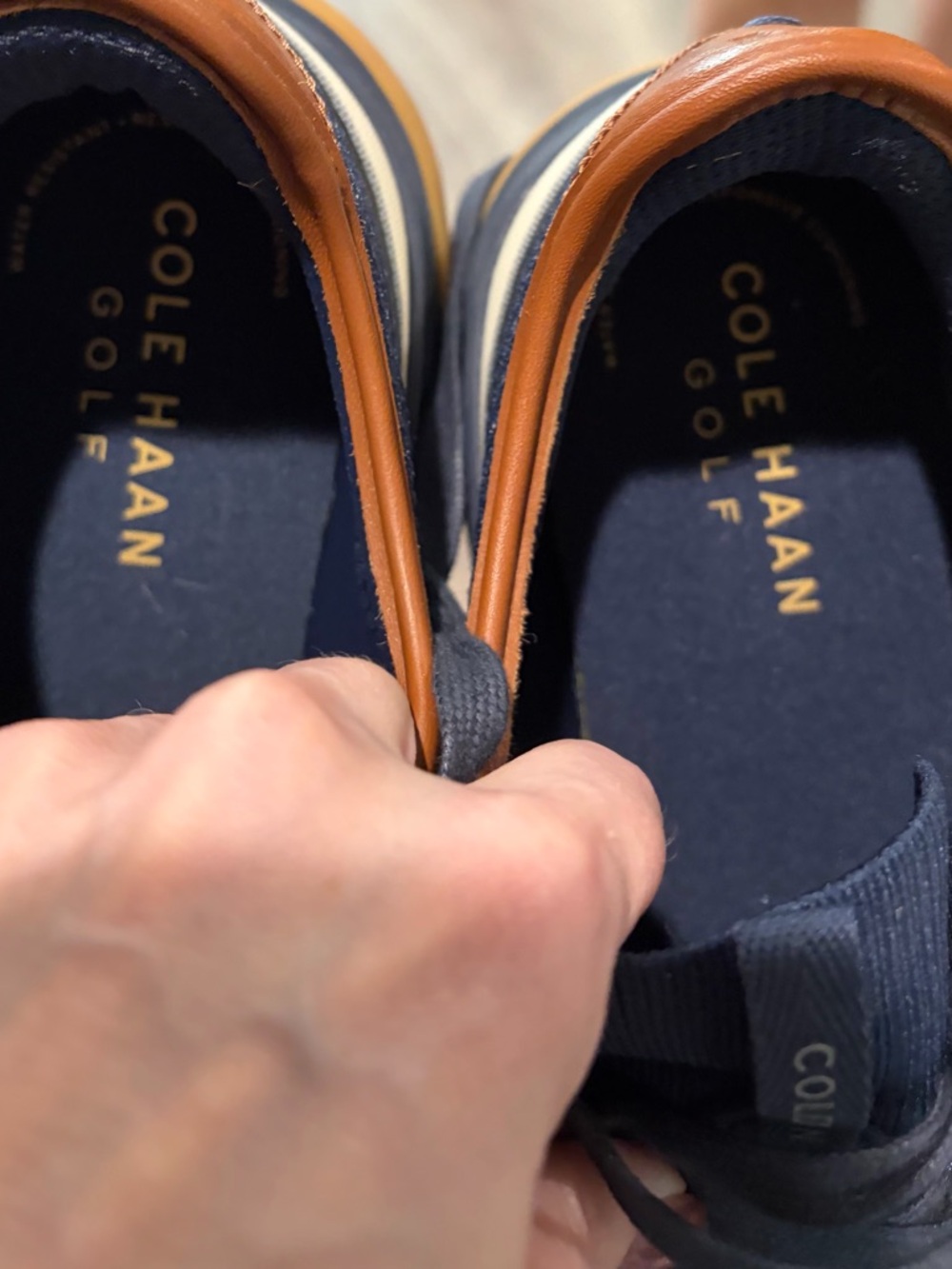 Cole Haan Men's Grand Pri All Day Navy Golf Shoes. NWOT - Picture 7 of 7